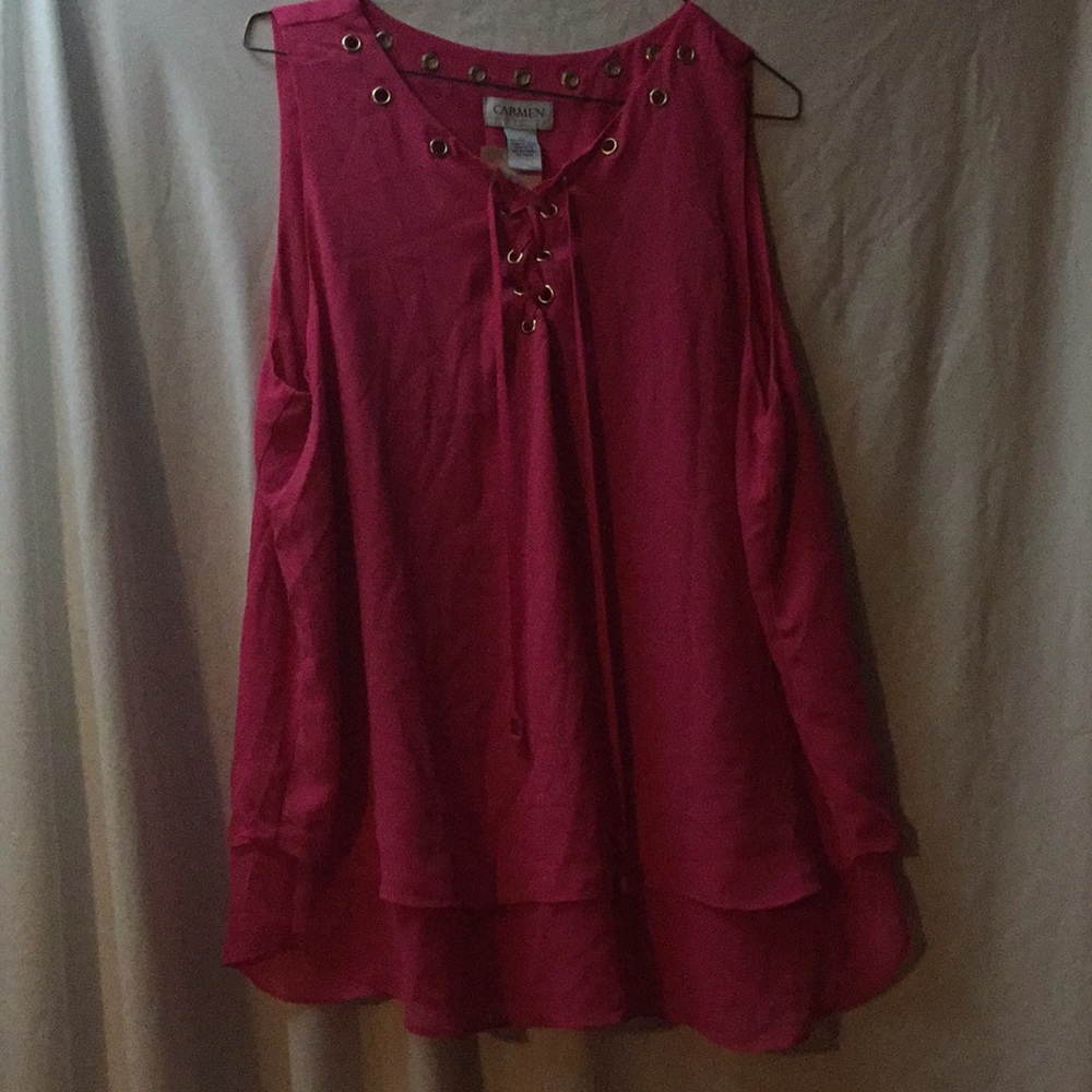 Hot pink tank top XL